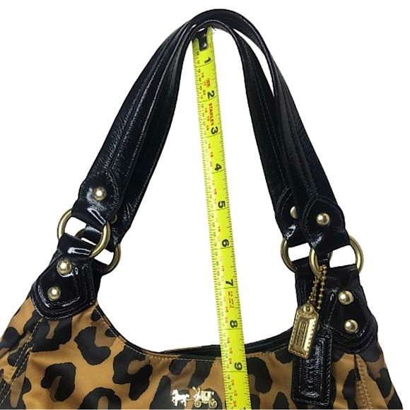 RARE COACH Madison Phoebe Ocelot Triple Pocket Shoulder Bag NWOT - Picture 13 of 17